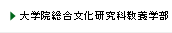 大学院総合文化研究科教養学部